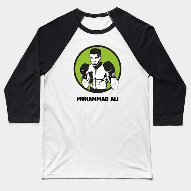 muhammad ali boxing fighting mma Baseball T-Shirt by untagged_shop